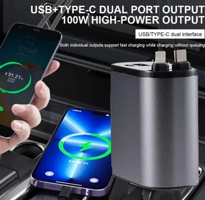 Quad USB Car Charger Hub