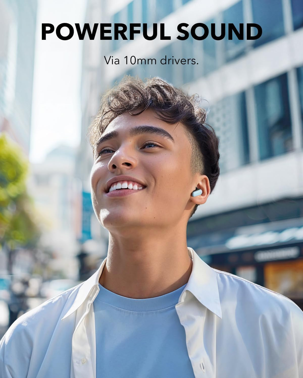 Soundcore P30I by  Noise Cancelling Earbuds, Strong and Smart Noise Cancelling, Powerful Bass, 45H Playtime, 2-In-1 Case and Phone Stand, IP54, Wireless Earbuds, Bluetooth 5.4 (Blue)