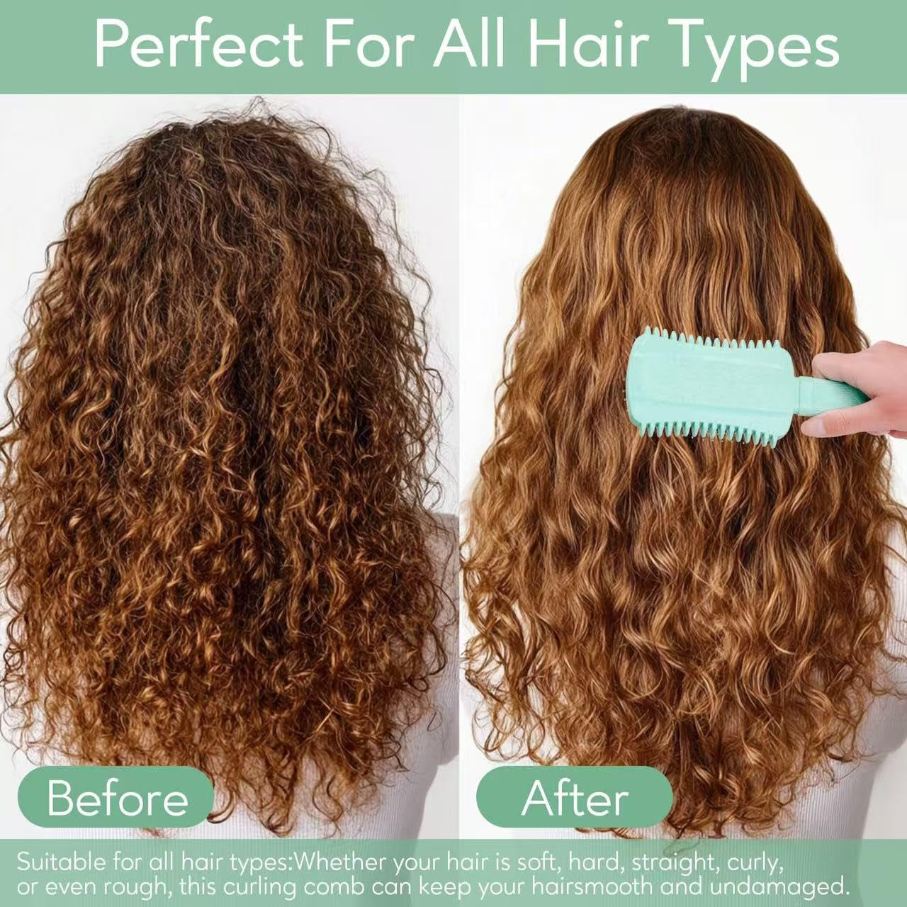 Curly Hair Brush Defining, Volume Curl Defining Brush for Effortlessly Detangling Shaping and Styling Women'S Curls, Waves & Coils, Curly Hair Products, Reduce Frizz