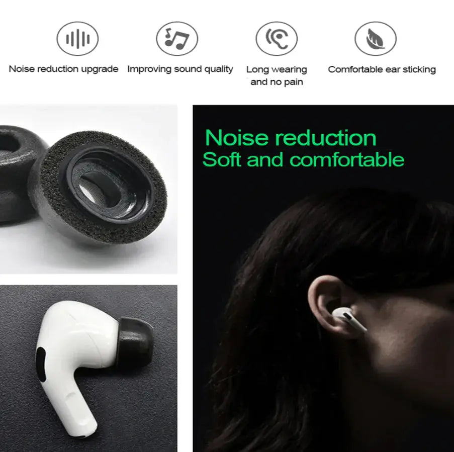 Replacement Ear Tips For Apple Airpods Pro Memory Foam Tips Airpod Pro - 3 Pairs Zendrop
