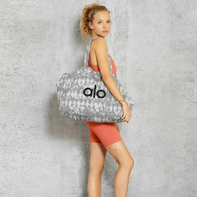 Alo Yoga Canvas Shoulder Bag for Gym and Shopping Zendrop