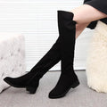 Women's Over The Knee Flat High Tube Boots Zendrop