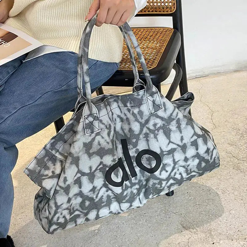 Alo Yoga Canvas Shoulder Bag for Gym and Shopping Zendrop