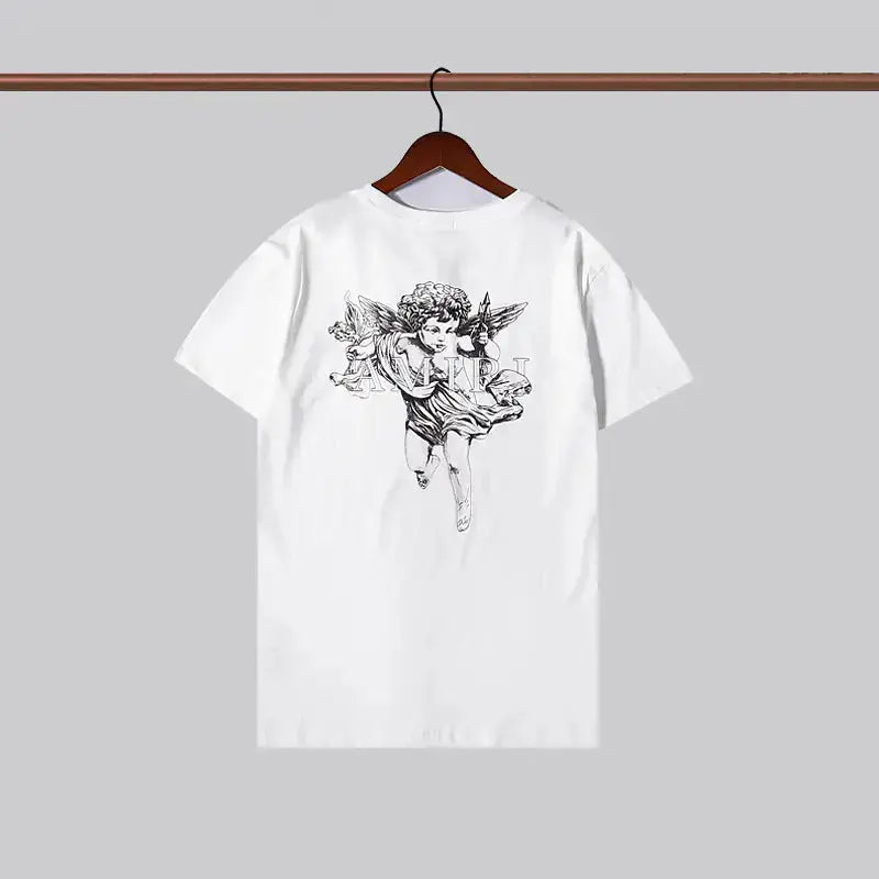 Amiri Print Short Sleeve Unisex T-Shirt (Summer Style) Zendrop