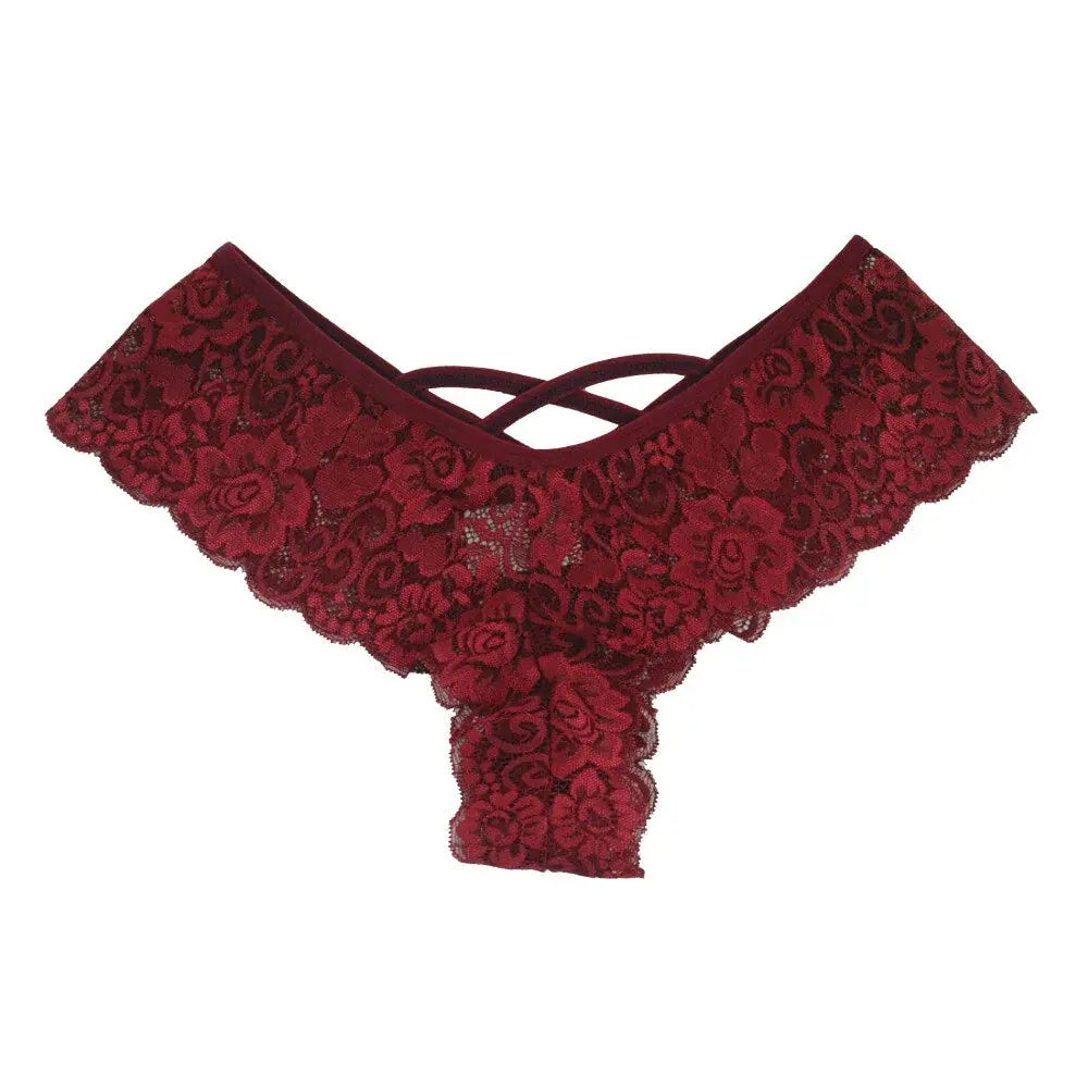 4 Pack Women Sexy Lace Underwear Lingerie Panties G-String Brief Thong Plus Size - New Era Fashion LLc