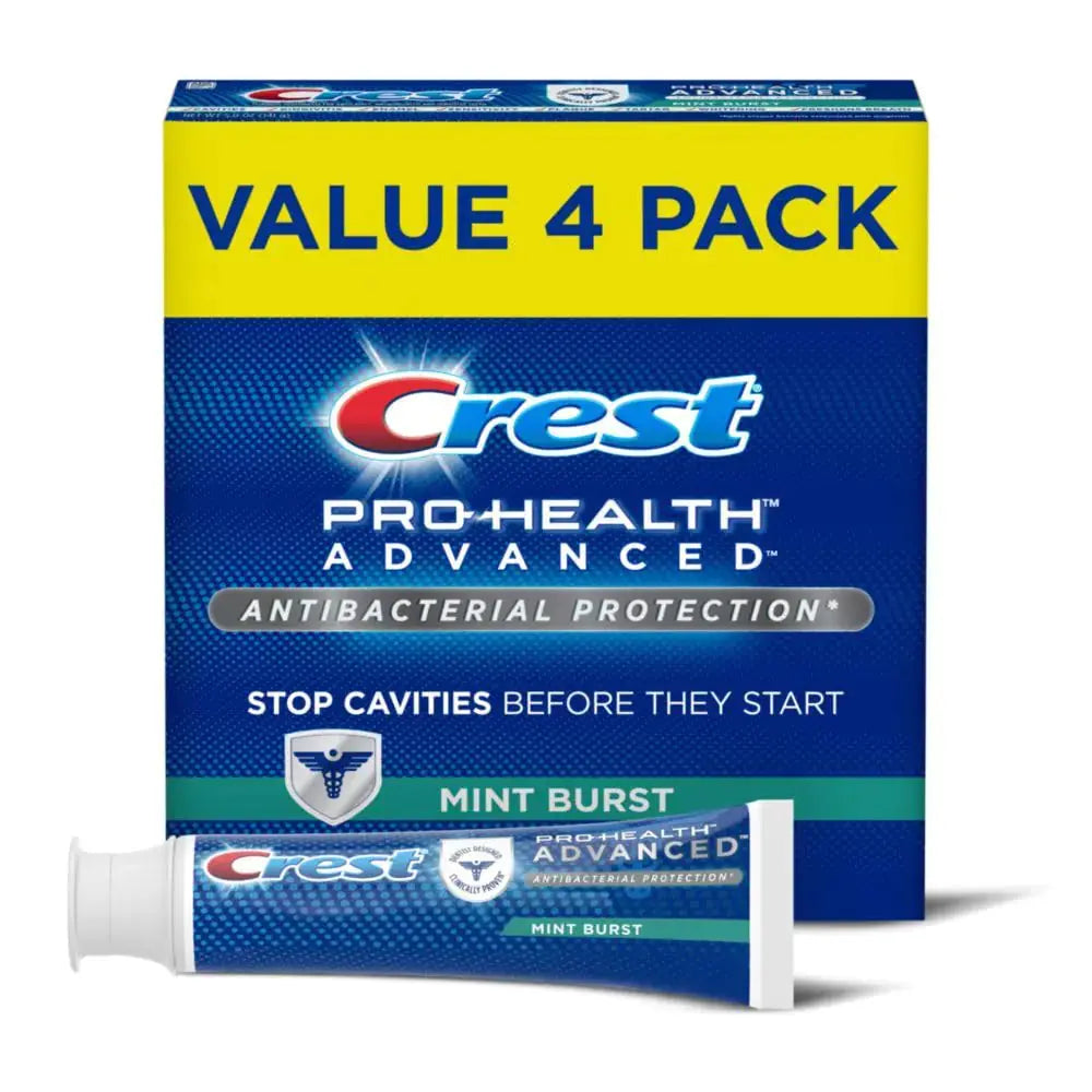 Crest Pro-Health Advanced Antibacterial Protection Toothpaste Crest Toothpaste Crest Pro Health Toothpaste - Pack of 4 5 Oz Tubes Zendrop