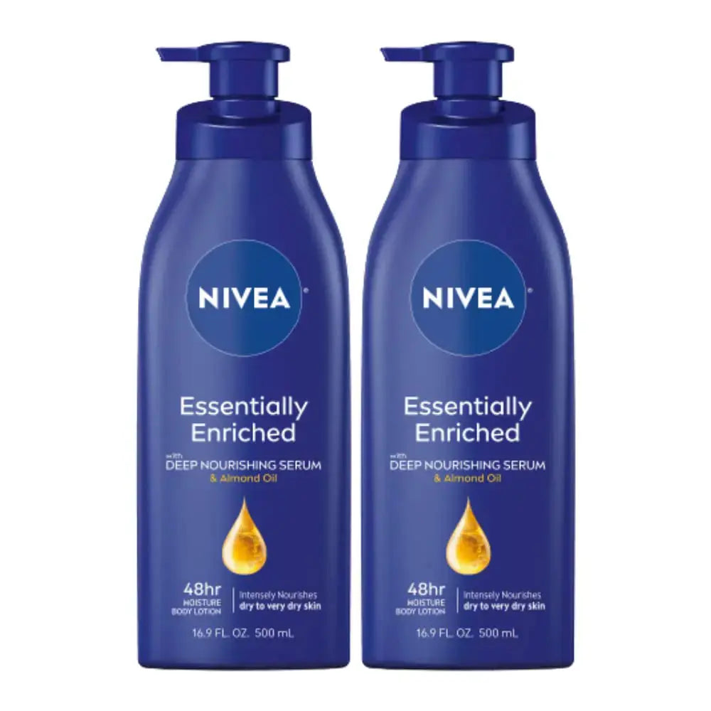 NIVEA Essentially Enriched Body Lotion 16.9 Fluid Ounce (Pack of 2) Zendrop