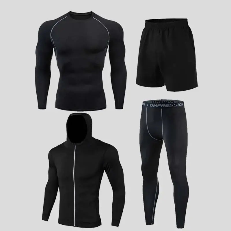 Men's Fitness Outfit Set for Gym and Running Zendrop
