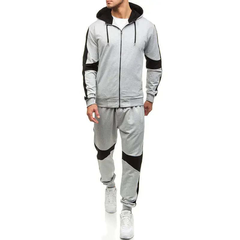 Color Block Men's Hoodie and Jogger Set for Sports New Era Fashion LLc