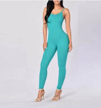 Sleeveless Jumpsuit with Straps