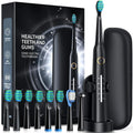 TEETHEORY Electric Toothbrush with Travel Case Sonic Toothbrush for Adults with 8 Brush Heads for 2-Year Use 40000 VPM Deep Clean Rechargeable Toothbrushes Last 30 Days with 5 Modes Zendrop