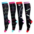 LEOSTEP Compression Socks for Women & Men Circulation Long Stockings Support for Nurses Pregnant Hiking Riding Running - New Era Fashion LLc