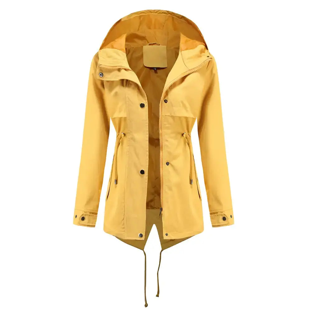 Mid-Length Hooded Windbreaker Jacket for Outdoors Zendrop