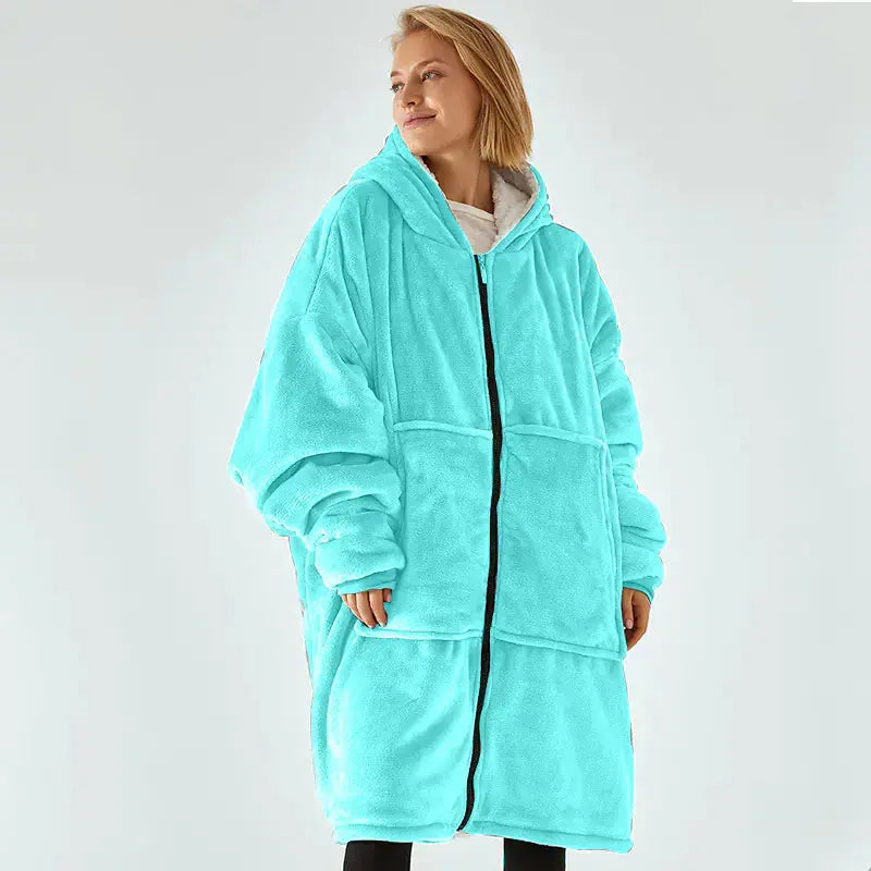 Amazon Thick Cozy Blanket with Hooded Robe for Comfort - New Era Fashion LLc