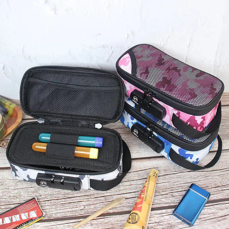 "Large Capacity Odor-Proof Travel Pipe Bag with Lock" Zendrop
