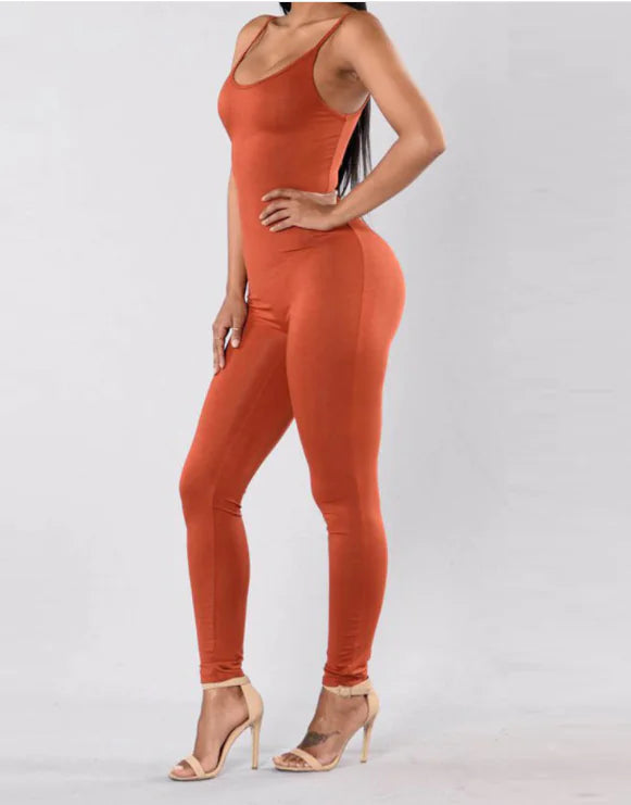 Sleeveless Jumpsuit with Straps