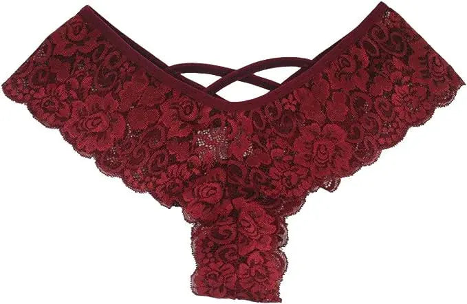 4 Pack Women Sexy Lace Underwear Lingerie Panties G-String Brief Thong Plus Size - New Era Fashion LLc