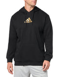 adidas Mens Metallic Graphic Hoodie Black Small Zendrop