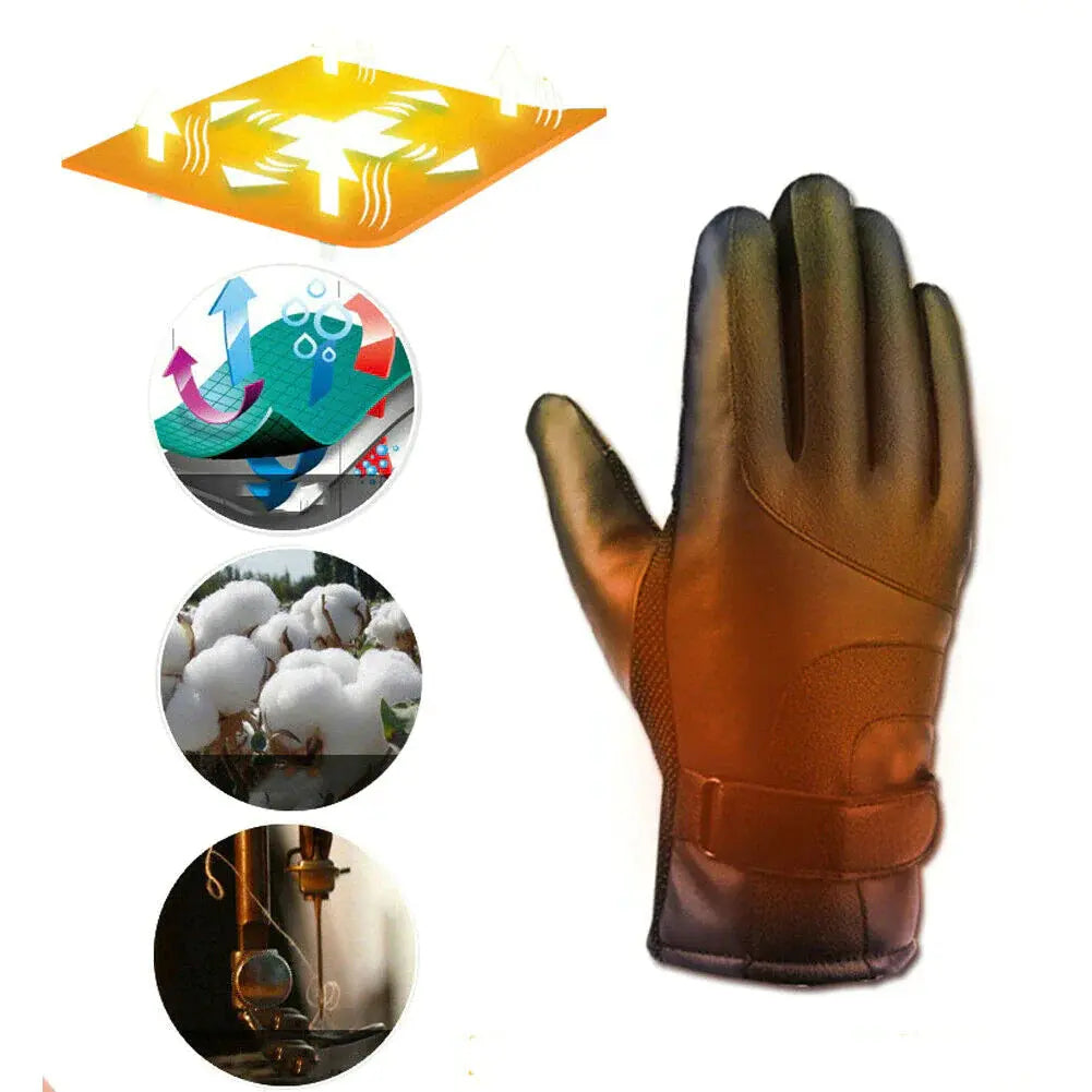 Electric USB Heated Gloves Winter Warming Thermal Ski Snow Hand Warm Windproof Zendrop