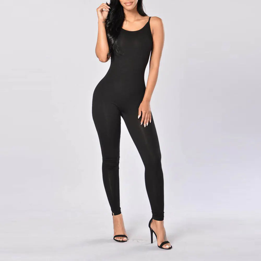 Sleeveless Jumpsuit with Straps