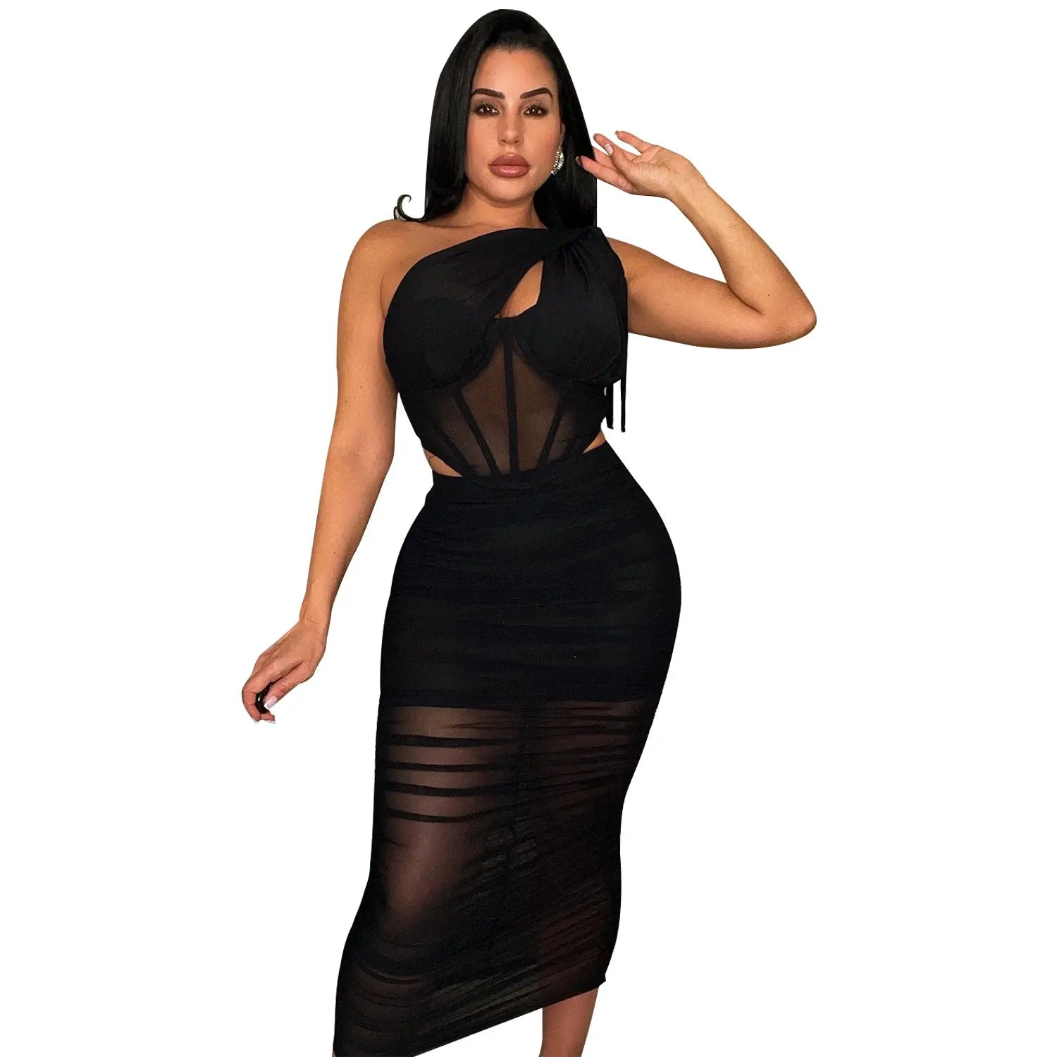 Women's Clothing Mesh Two-piece Set - New Era Fashion LLc