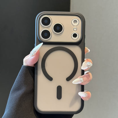 Magnetic Shockproof Semi-Transparent Phone Case
