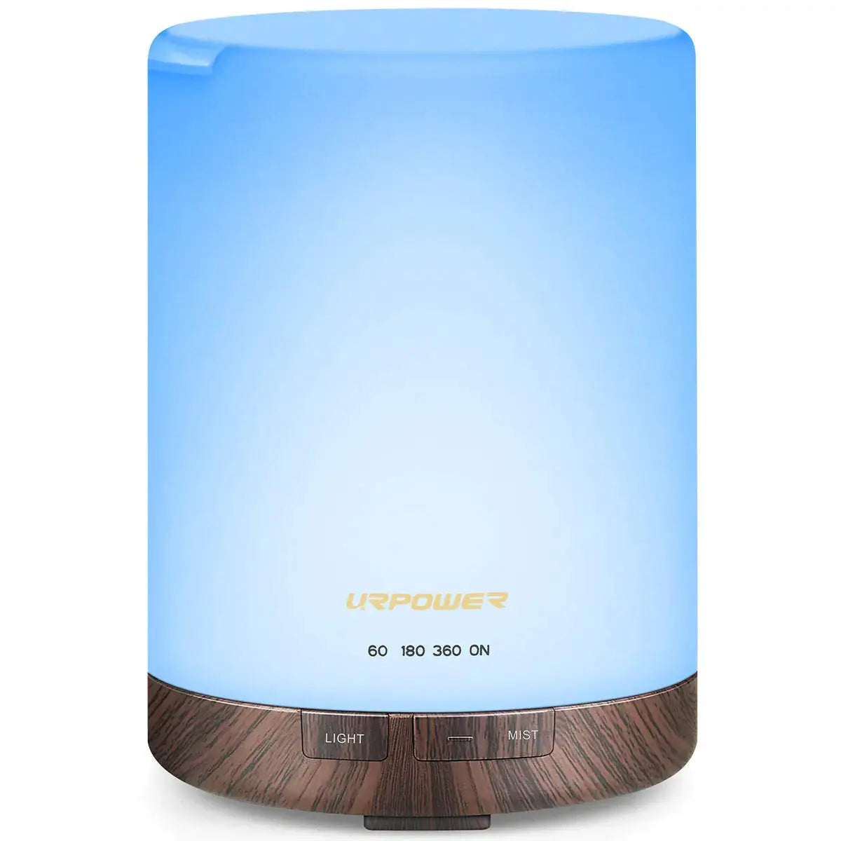 URPOWER 2nd Gen 300ml Aroma Essential Oil Diffuser Night Light Ultrasonic Air Cool Mist Humidifier with AUTO Shut Off and 6-7 Hours Continuous Diffusing and 4 Timer Settings for Home Office Yoga Spa Zendrop