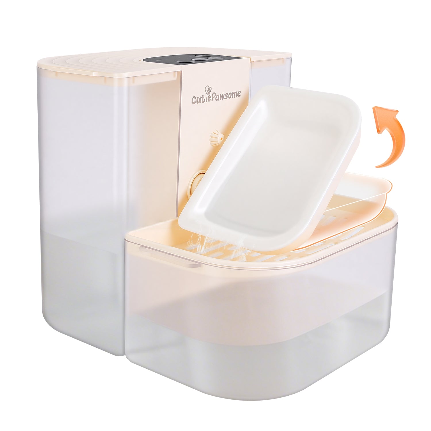 1Pc Smart Pet Water Fountain Automatic Cat Water Dispenser 4.5L Cordless Rechargeable Dog Water Fountain Self-Refill With 3 Adjustable Volume 3 Time Intervals Remote Control Cleaning Brush