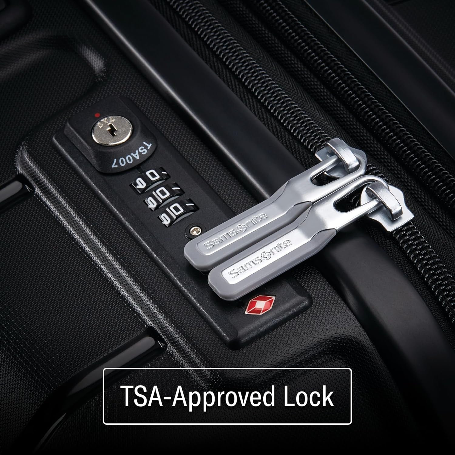 Freeform Hardside Carry-On Luggage with Spinner Wheels - TSA and Airline-Approved Expandable Suitcase for Lightweight Travel - Black