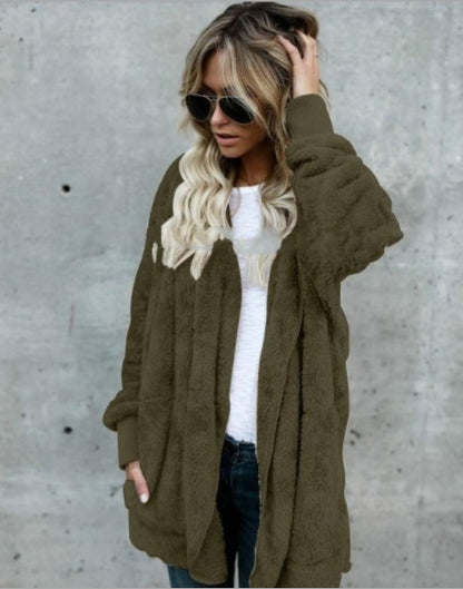 Plush Faux Fur Winter Coat