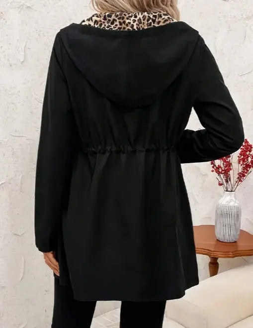 Women's Double-sided Reversible Hooded Zipper Jacket Cjdropshipping