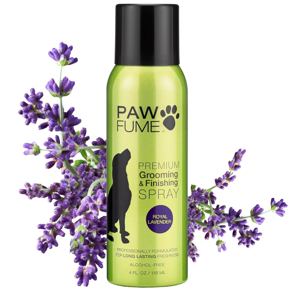 PAWFUME Royal Lavender Dog Detangler Grooming Spray, 1-Pack – Hypoallergenic, Alcohol-Free Formula for All-Day Freshness, Detangling and Moisturizing – Salon-Quality Coat and Fur Care Essentials
