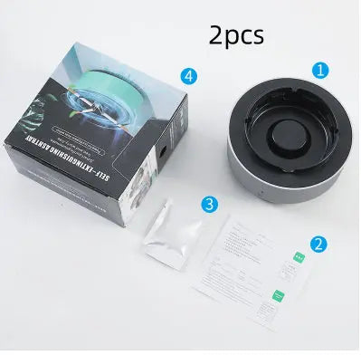 Smoke Removal Air Purification Ashtray Anion Purification Practical Automatic Purifier Ashtray Portable Gadgets For Car Ashtray Cjdropshipping