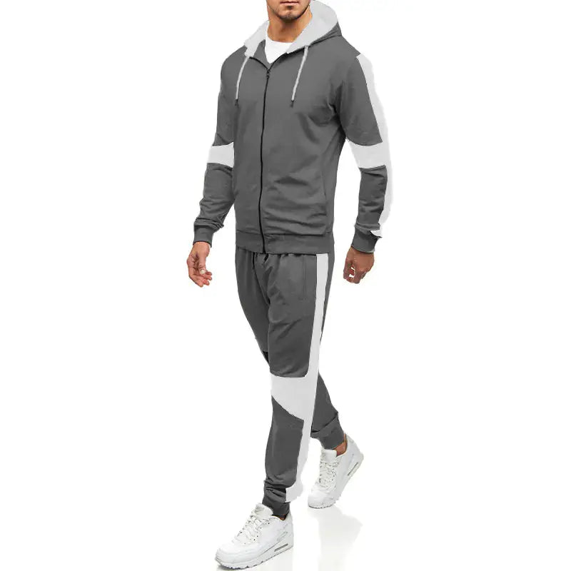 Color Block Men's Hoodie and Jogger Set for Sports New Era Fashion LLc
