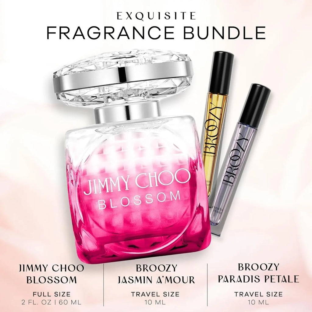 Women'S Perfume Set: Jimmy Choo Blossom (60Ml) + 2 Travel Perfume