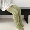 Over Knee High Fuzzy Long Socks Winter Warm Cold Leg Knee Joint Cold-proof Stockings Home Floor Sleeping Socks Cjdropshipping