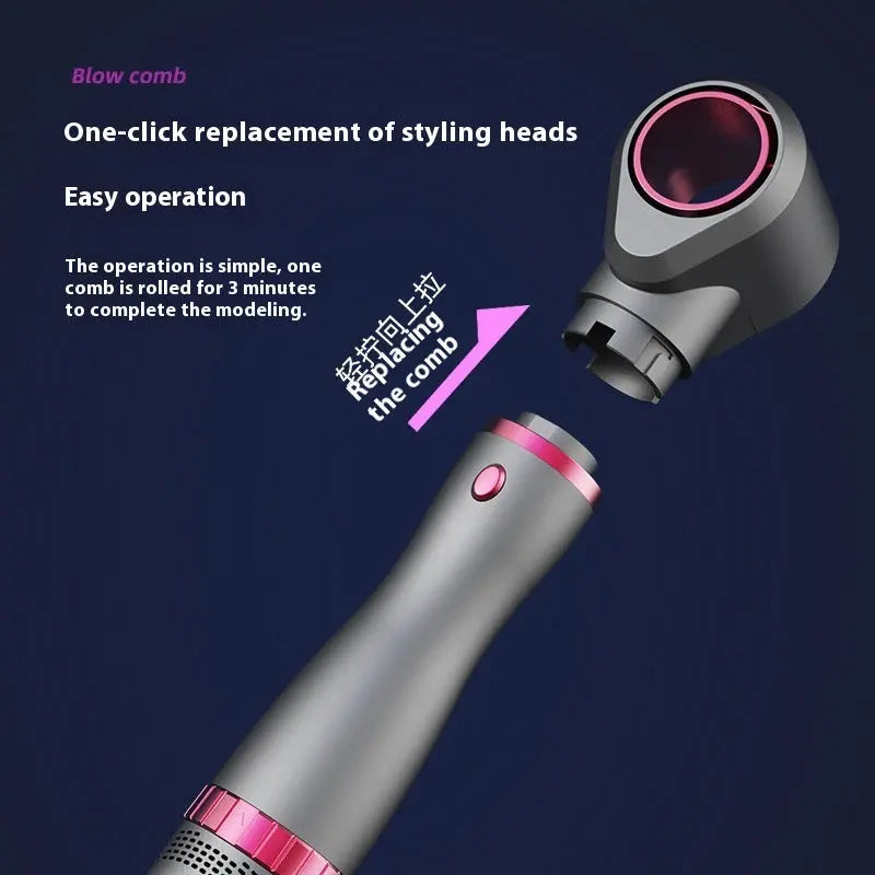 Multi Functional Roll Straight Dual-use Hair Dryer For Hair Styling Cjdropshipping