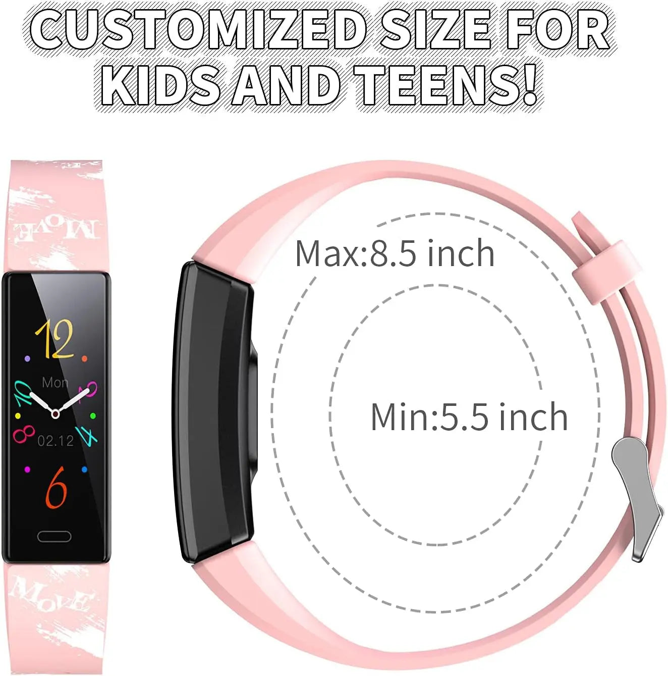 Kids Watch Fitness Tracker, Fitness Watches for Kids, Activity Tracker with Pedometers, Stopwatch, IP68 Waterproof, 11 Sport Modes Smart Watch for Kids Age 6-16 Years Old