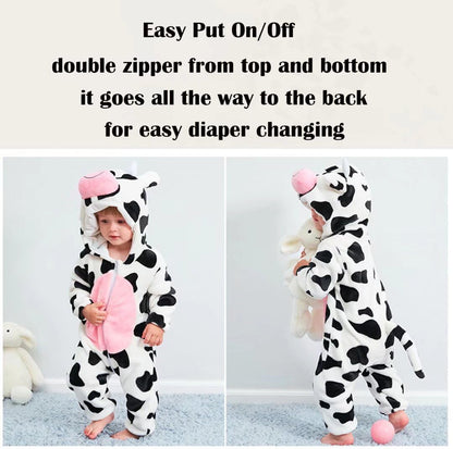 Toddler Halloween Dinosaur Costume - Infant Cosplay Romper for Ages 1-60 Months