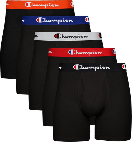 Men'S Everyday Cotton Stretch Boxer Briefs- 5 Pack