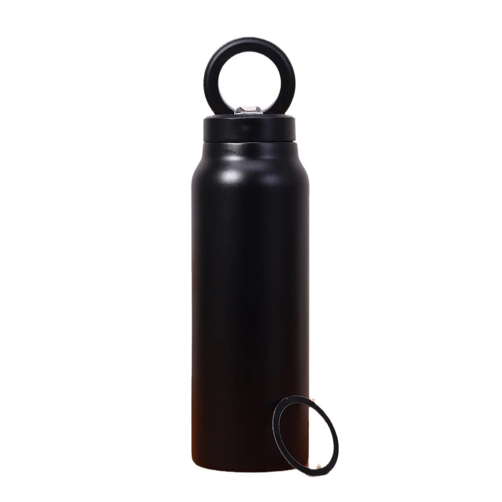 304 Stainless Steel Vacuum Cup Creative Magnetic Water Cup Insulated Sports Water Bottle With Straw Outdoor Insulated Water Mug With Magnetic Phone Holder Cjdropshipping