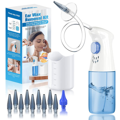 Ear Wax Removal Ear Cleaner Ear Wax Removal Kit FSA Eligible Items Only List Manual Ear Irrigation Flushing System Safe and Effective to Clean Ear Built Up Wax