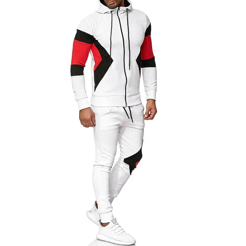 Men's Color Block Hoodie and Sweatpants Set New Era Fashion LLc
