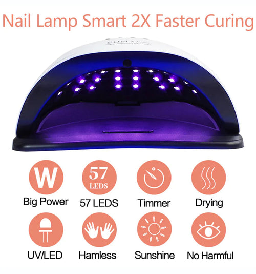 220W Nail Dryer LED Lamp UV Light Polish Gel Curing Machine Electric Manicure New Era Fashion LLc