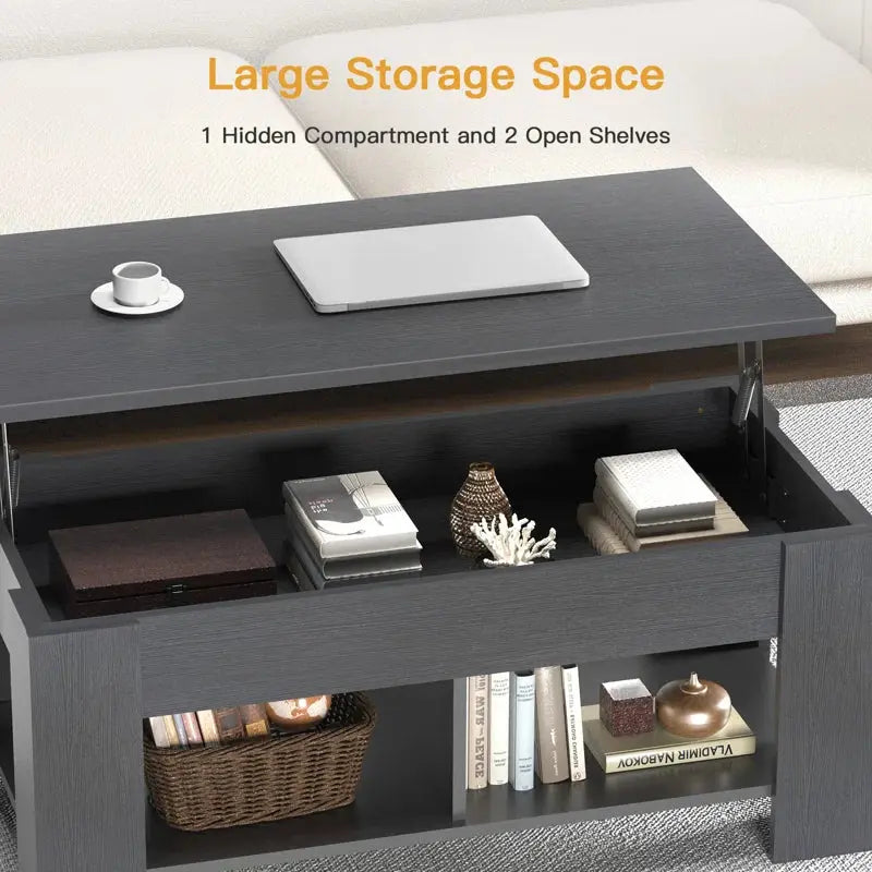 Sparta Lift Top Extendable Coffee Table with Storage