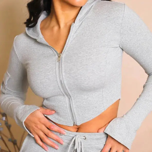 Women's Casual Tight Sportswear Multi-pocket Top Pants Suit Cjdropshipping