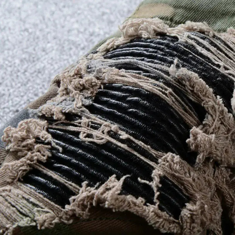 Amiri Patchwork Camouflage Slim Fit Jeans - New Era Fashion LLc