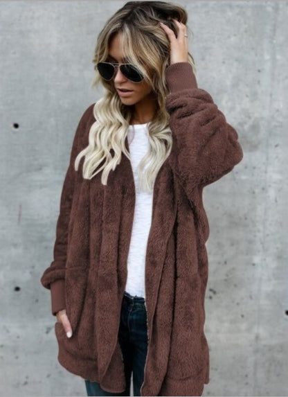 Plush Faux Fur Winter Coat