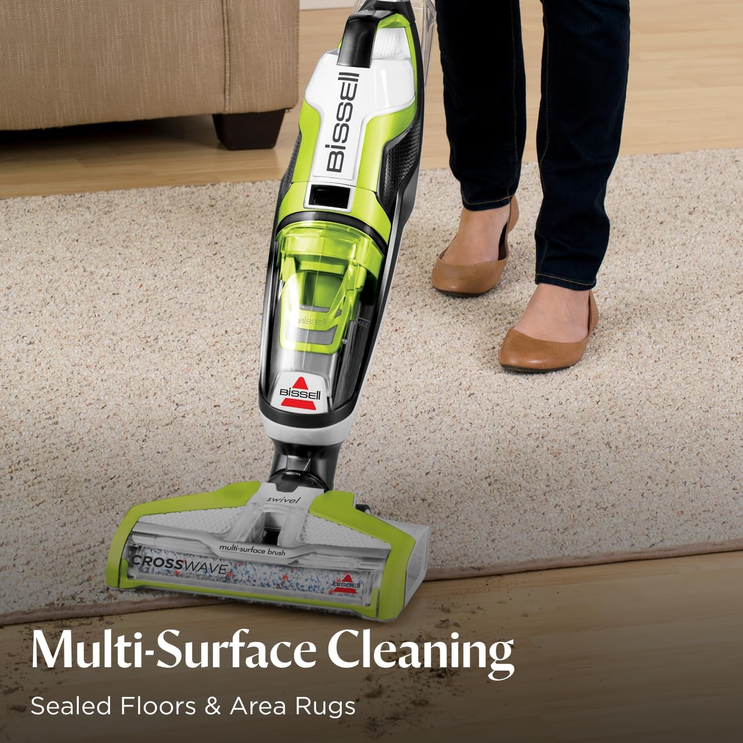Bissell Crosswave Turbo All-in-One Wet and Dry Vacuum Mop for Hard Floors and Area Rugs, Model 3888A