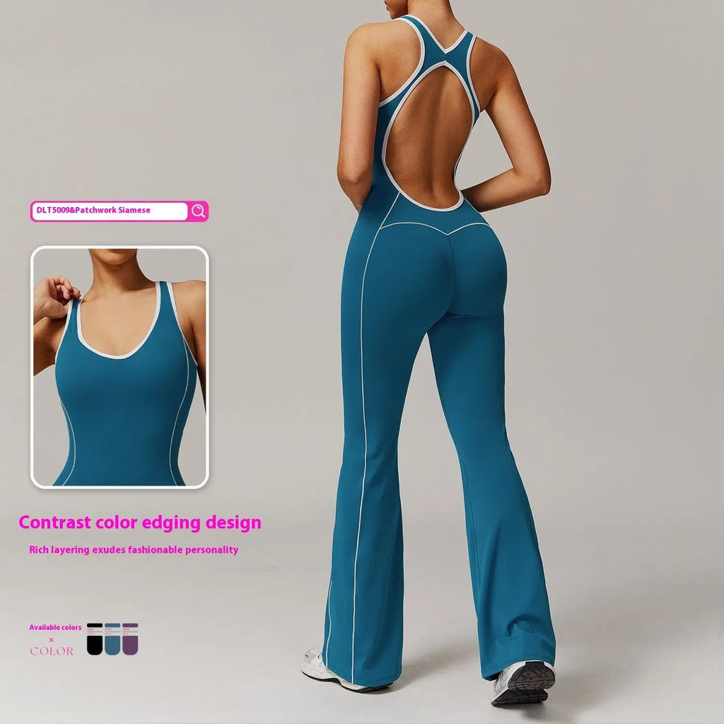 European And American Hollow Beauty Back Yoga Clothes Dance Sports Jumpsuit - New Era Fashion LLc